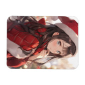 Christmas Anime Girl Magnet (Horizontal)