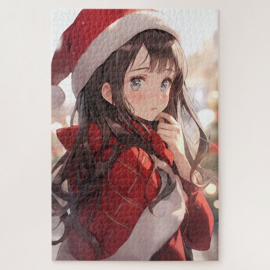 Christmas Anime Girl Puzzle (Vertikal)