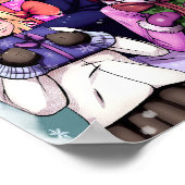 Christmas Anime Girls Poster (Ecke)