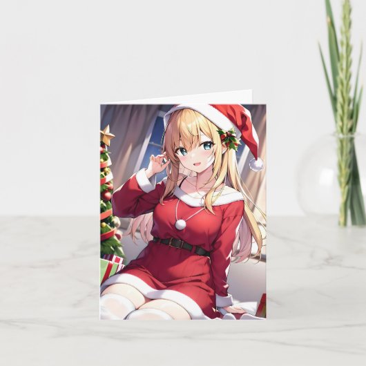 Christmas Anime M - AI Karte (Vorderseite)