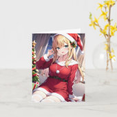 Christmas Anime M - AI Karte (Gelbe Blume)