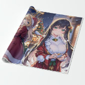 Christmas Anime Wrapping Paper Geschenkpapier (Ungerollt)