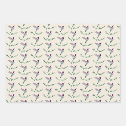 Christmas Anna'sHummingbird Geschenkpapier Set (Vorderseite 2)