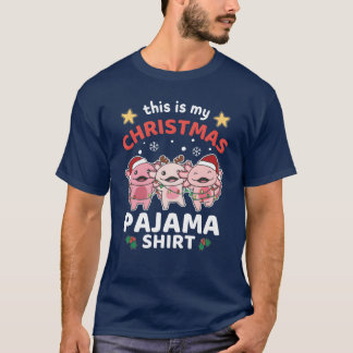 Christmas Aolotl Christmas Pajamas Freund T-Shirt