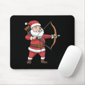 Christmas Archery Arrow Bow Jagd Weihnachtsmann Mousepad (Mit Mouse)