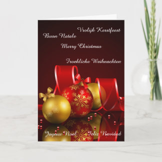 Christmas Around The World Greeting Cards Feiertagskarte