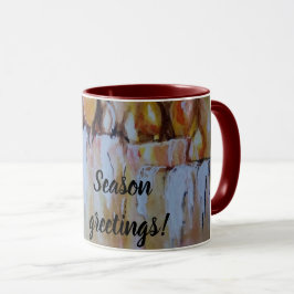 CHRISTMAS ART CANDLES with HOLY Tasse