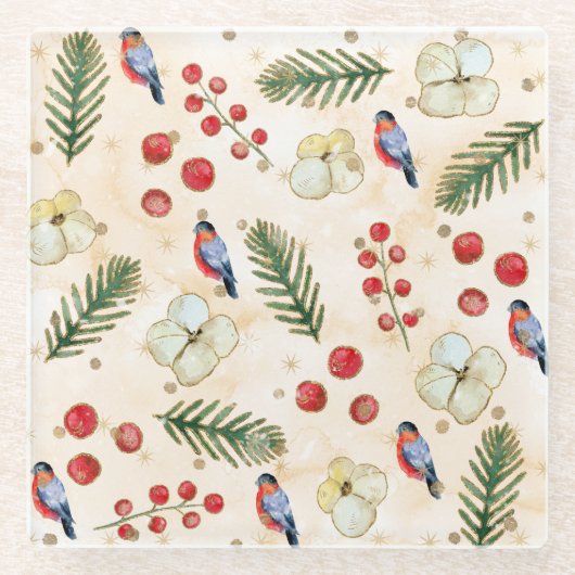 Christmas Art Kindergarten Glasuntersetzer (Vorderseite)