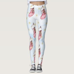 Christmas Art Paintings Leggings