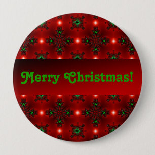 Christmas Artdeco in Retro Style Button