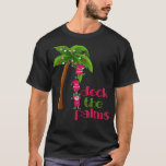 CHRISTMAS AT THE BEACH graphic SANTAS ELVES miami  T-Shirt<br><div class="desc">CHRISTMAS AT THE BEACH graphic SANTAS ELVES miami sunset .beach, ocean, surfing, beach holiday, holiday, palm trees, summer, sunset, vacation, beach party, beach volleyball, beachball, boat, funny, gift, hawaii, life is good, paradise, sand, sea, summer holidays, surfer, vintage, wave, waves, 1980s, 70s, 80s, 80s tshirts, 80s vintage tshirts, accessories, aloha,...</div>