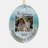 Christmas at the Beach Ornament Family Photo (Rechts)