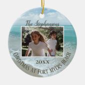 Christmas at the Beach Ornament Family Photo (Vorne)