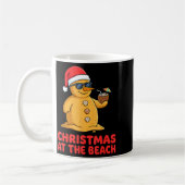Christmas At The Beach Shirt Funny Sandman Trocal  Kaffeetasse (Links)
