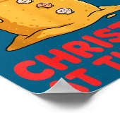 Christmas At The Beach Shirt Funny Sandman Trocal  Poster (Ecke)