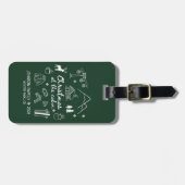 Christmas at the Cabin Group Matching Family Gepäckanhänger (Vorderseite horizontal)