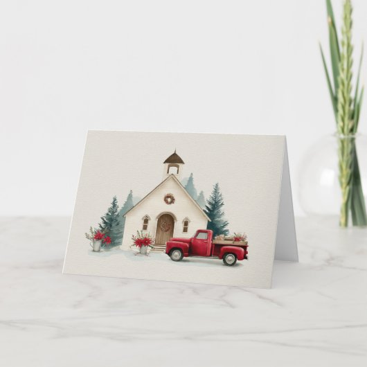 Christmas at the Chapel Feiertagskarte (Vorderseite)