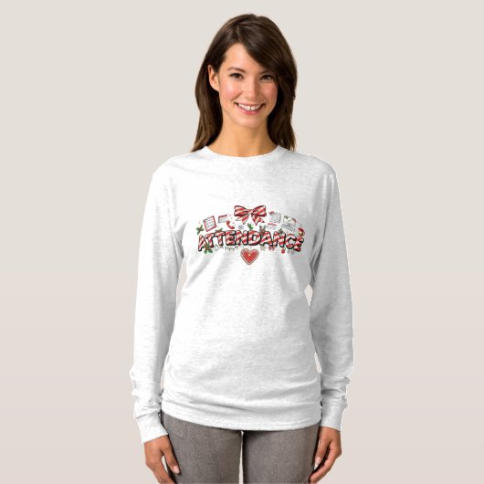 Christmas Attendance Long Sleeve T-Shirt (Vorne ganz)