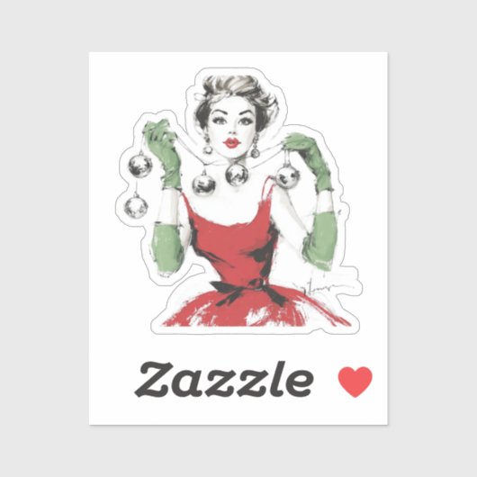 Christmas aufkleber (Blatt)