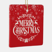 Christmas Aunt, Auntie Definition Script Holidays Keramikornament (Rechts)