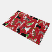 Christmas Australian Shepherd Fußmatte (Schrägansicht)