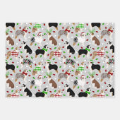 Christmas Australian Shepherd Geschenkpapier Set (Vorderseite 3)