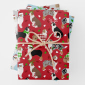Christmas Australian Shepherd Geschenkpapier Set (Beispiel)