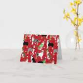 Christmas Australian Shepherd Karte (Gelbe Blume)