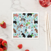 Christmas Australian Shepherd Napkins Serviette (Beispiel)