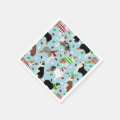 Christmas Australian Shepherd Napkins Serviette (Ecke)