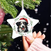 Christmas Australian Shepherd Personalisiert Keramik Ornament