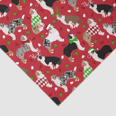 Christmas Australian Shepherd Seidenpapier (Ausschnitt)
