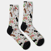 Christmas Australian Shepherd Socken (Rechts)