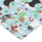 Christmas Australian Shepherd Tablecloth Tischdecke (Schrägansicht)