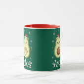 Christmas Avocatos Kawaii Cat & Avocado Tasse (Zentrum)