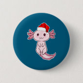 Christmas Axolotl Button (Vorderseite)