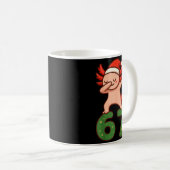 Christmas Axolotl Dabbing 67 Meme Six Seven Funny  Kaffeetasse (VorderseiteRechts)