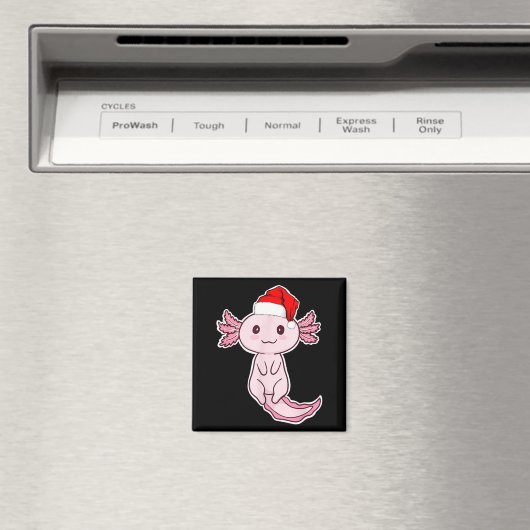 Christmas Axolotl Magnet (In Situ (Geschirrspüler))