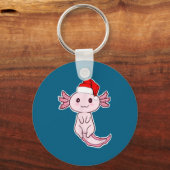 Christmas Axolotl Schlüsselanhänger (Vorderseite)