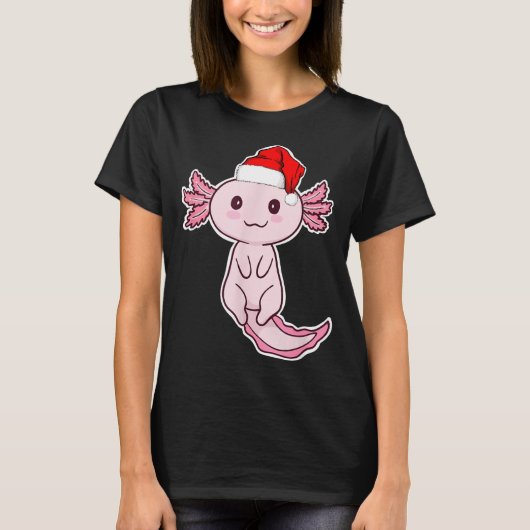 Christmas Axolotl T-Shirt (Vorderseite)