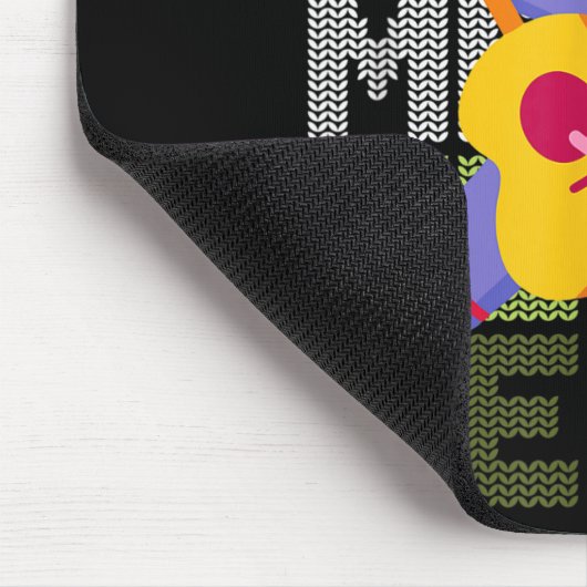 Christmas Axolotl Ugly Sweater Funny Christmas Sno Mousepad (Ecke)