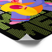 Christmas Axolotl Ugly Sweater Funny Christmas Sno Poster (Ecke)