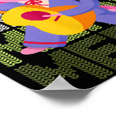 Christmas Axolotl Ugly Sweater Funny Christmas Sno Poster (Ecke)