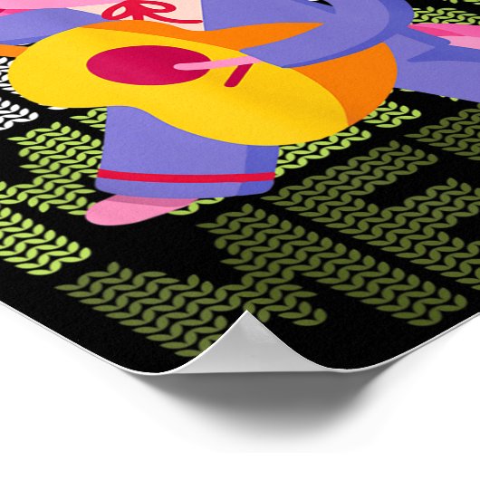 Christmas Axolotl Ugly Sweater Funny Christmas Sno Poster (Ecke)