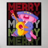 Christmas Axolotl Ugly Sweater Funny Christmas Sno Poster (Vorne)
