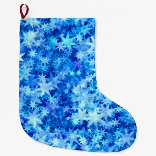 Christmas Azure Horizon Großer Weihnachtsstrumpf (Vorderseite)
