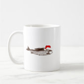 Christmas B Fishing Wearing Santa Hat  Kaffeetasse (Links)