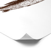 Christmas B Fishing Wearing Santa Hat  Poster (Ecke)