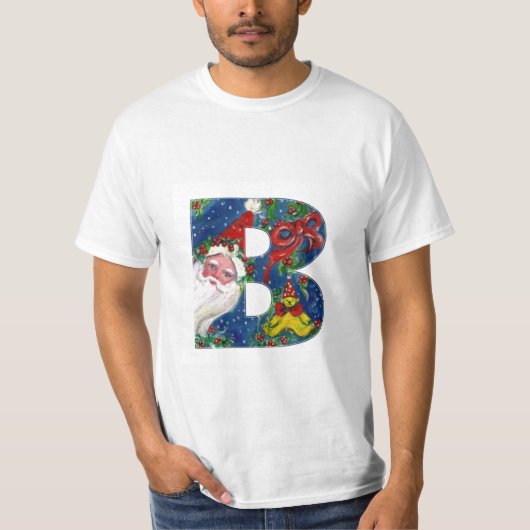 CHRISTMAS B SCHREIBEN / SANTA CLAUS MIT ROtem RIBB T-Shirt (Vorderseite)
