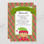 Christmas Baby Boy Elf - Einladung zur Kinderdusch (Vorne/Hinten)